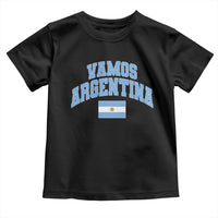 Vamos Argentina Football Throwback Design Toddler T Shirt Vintage Argentinian Flag