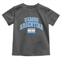Vamos Argentina Football Throwback Design Toddler T Shirt Vintage Argentinian Flag