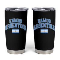 Vamos Argentina Football Throwback Design Tumbler Cup Vintage Argentinian Flag