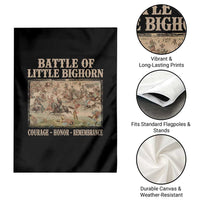 Battle of Little Bighorn Garden Flag Courage Honor Remember Native American