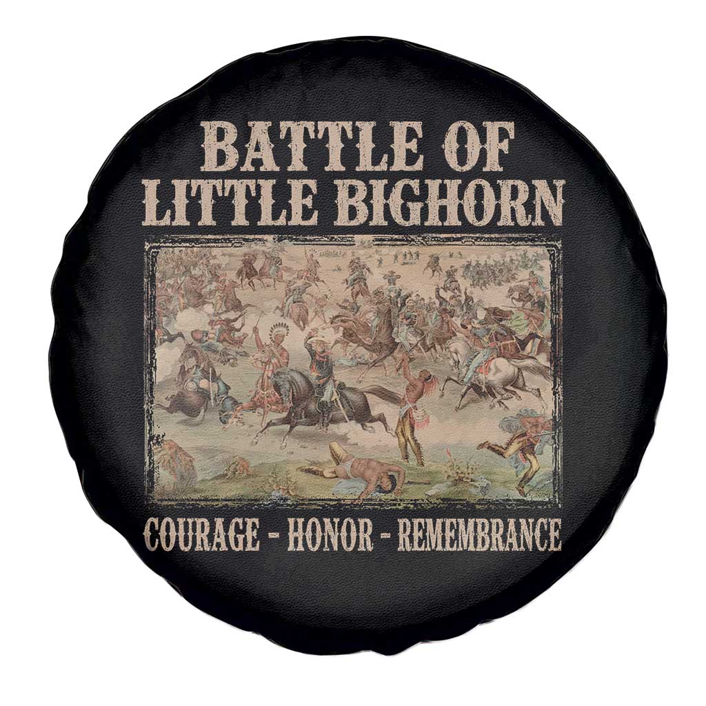 Battle of Little Bighorn Spare Tire Cover Courage Honor Remember Native American