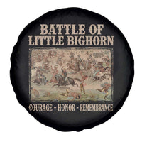 Battle of Little Bighorn Spare Tire Cover Courage Honor Remember Native American