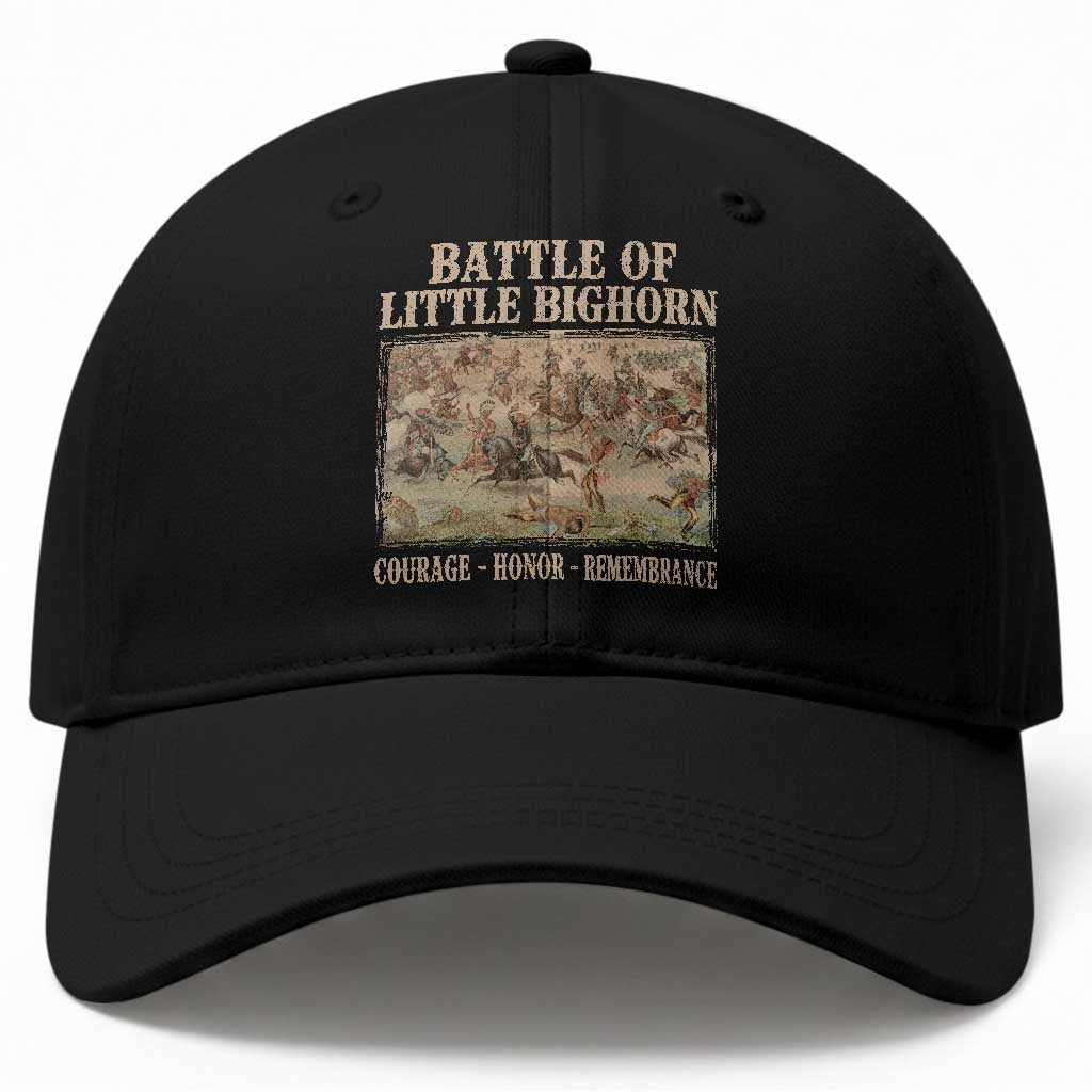 Battle of Little Bighorn Baseball Cap Courage Honor Remember Native American