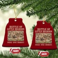 Battle of Little Bighorn Ceramic Ornament Courage Honor Remember Native American