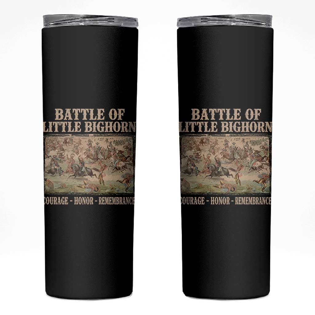 Battle of Little Bighorn Skinny Tumbler Courage Honor Remember Native American
