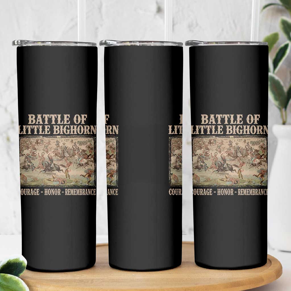 Battle of Little Bighorn Skinny Tumbler Courage Honor Remember Native American