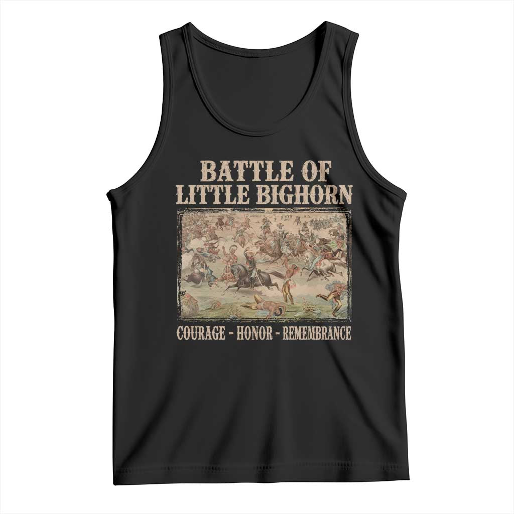 Battle of Little Bighorn Tank Top Courage Honor Remember Native American
