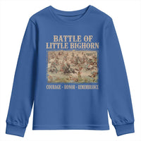 Battle of Little Bighorn Youth Sweatshirt Courage Honor Remember Native American