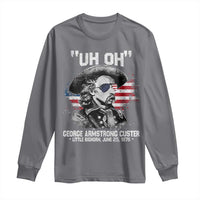 Uh Oh George Armstrong Custer Little Bighorn Long Sleeve Shirt Vintage American Flag June 25 1876