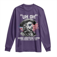 Uh Oh George Armstrong Custer Little Bighorn Long Sleeve Shirt Vintage American Flag June 25 1876