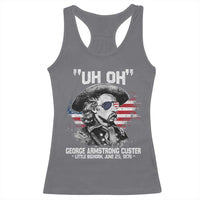 Uh Oh George Armstrong Custer Little Bighorn Racerback Tank Top Vintage American Flag June 25 1876