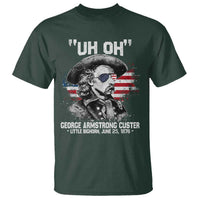 Uh Oh George Armstrong Custer Little Bighorn T Shirt Vintage American Flag June 25 1876