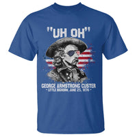 Uh Oh George Armstrong Custer Little Bighorn T Shirt Vintage American Flag June 25 1876