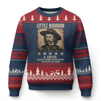 George Armstrong Custer Battle of the Little Bighorn Ugly Christmas Sweater Beautiful Scenery But Not The Best Place For A Last Stand