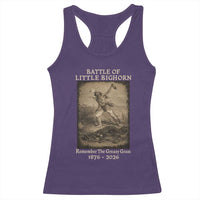 Battle of Little Bighorn 150 Year Anniversary 1876 2026 Racerback Tank Top Remember The Greasy Grass Native American