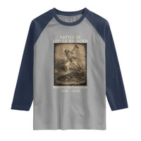 Battle of Little Bighorn 150 Year Anniversary 1876 2026 Raglan Shirt Remember The Greasy Grass Native American