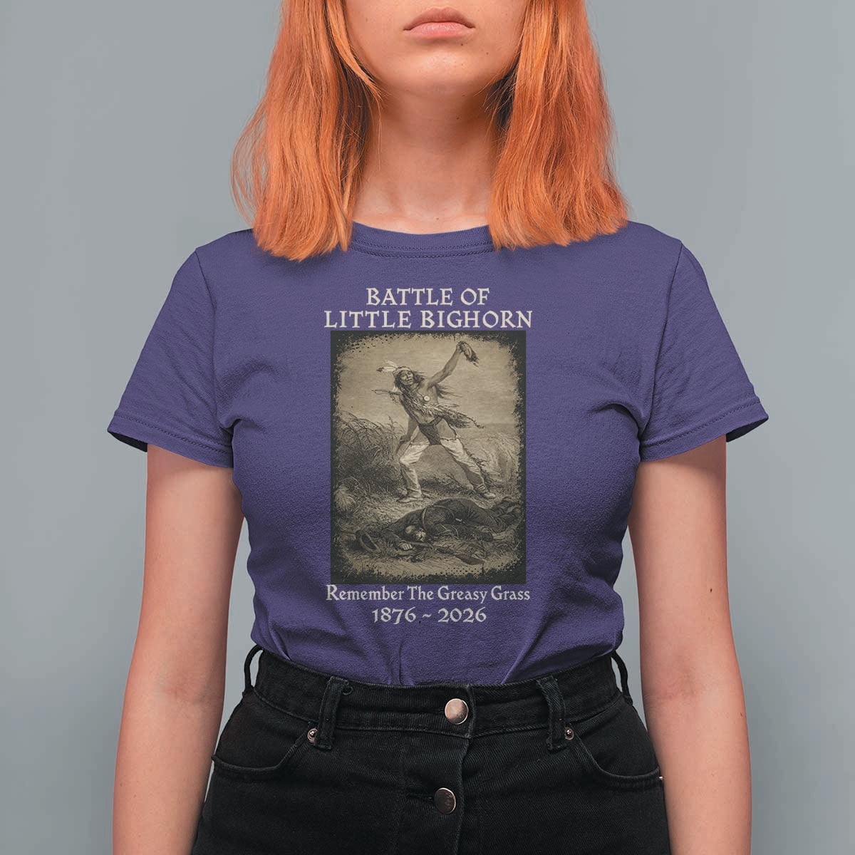 Battle of Little Bighorn 150 Year Anniversary 1876 2026 T Shirt For Women Remember The Greasy Grass Native American