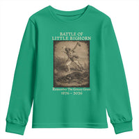 Battle of Little Bighorn 150 Year Anniversary 1876 2026 Youth Sweatshirt Remember The Greasy Grass Native American