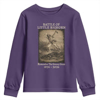 Battle of Little Bighorn 150 Year Anniversary 1876 2026 Youth Sweatshirt Remember The Greasy Grass Native American