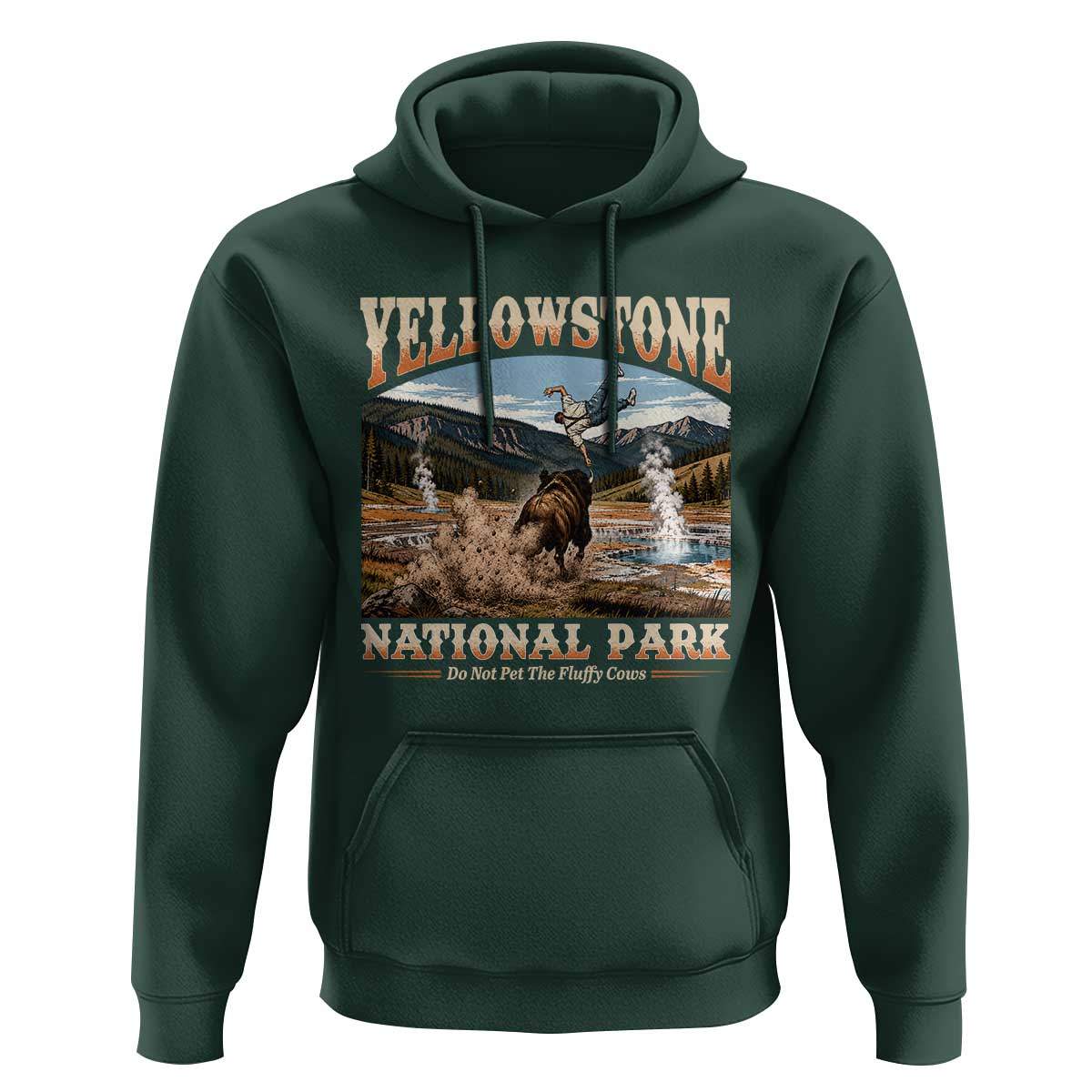 Yellowstone National Park Do Not Pet The Fluffy Cows Hoodie