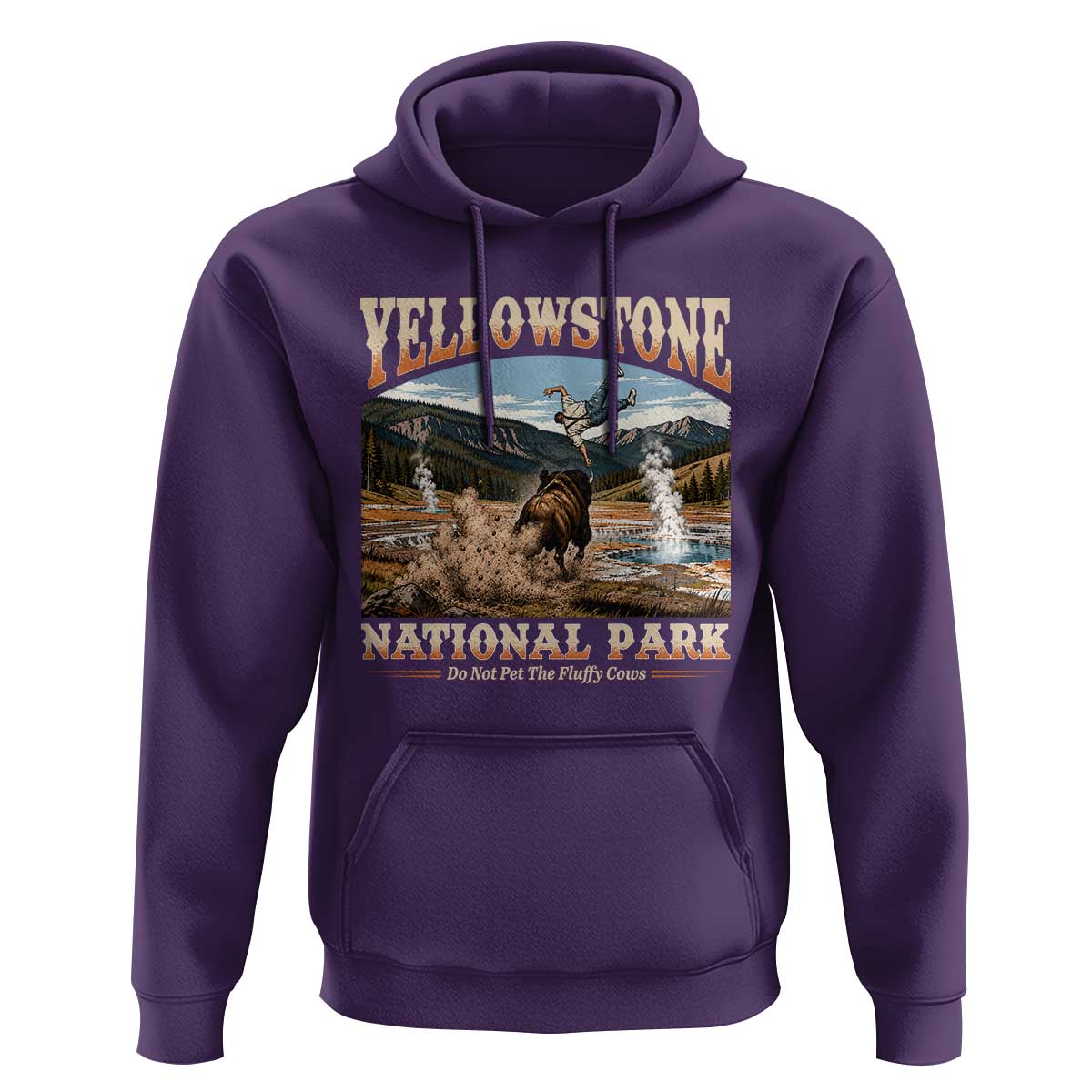 Yellowstone National Park Do Not Pet The Fluffy Cows Hoodie