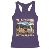 Yellowstone National Park Do Not Pet The Fluffy Cows Racerback Tank Top