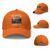 Yellowstone National Park Wyoming Montana Idaho Baseball Cap Vintage Bison Geyser