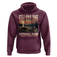 Yellowstone National Park Wyoming Montana Idaho Hoodie Vintage Bison Geyser