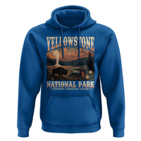 Yellowstone National Park Wyoming Montana Idaho Hoodie Vintage Bison Geyser