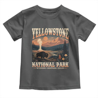Yellowstone National Park Wyoming Montana Idaho Toddler T Shirt Vintage Bison Geyser