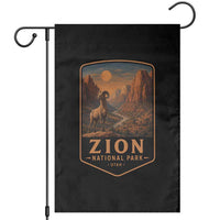 Zion National Park Garden Flag Vintage The Narrows Utah Bighorn Sheep