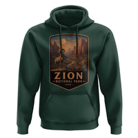 Zion National Park Hoodie Vintage The Narrows Utah Bighorn Sheep