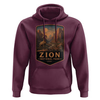 Zion National Park Hoodie Vintage The Narrows Utah Bighorn Sheep