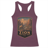 Zion National Park Racerback Tank Top Vintage The Narrows Utah Bighorn Sheep
