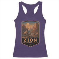 Zion National Park Racerback Tank Top Vintage The Narrows Utah Bighorn Sheep