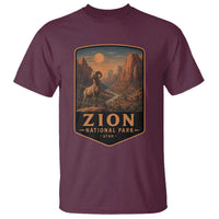 Zion National Park T Shirt Vintage The Narrows Utah Bighorn Sheep