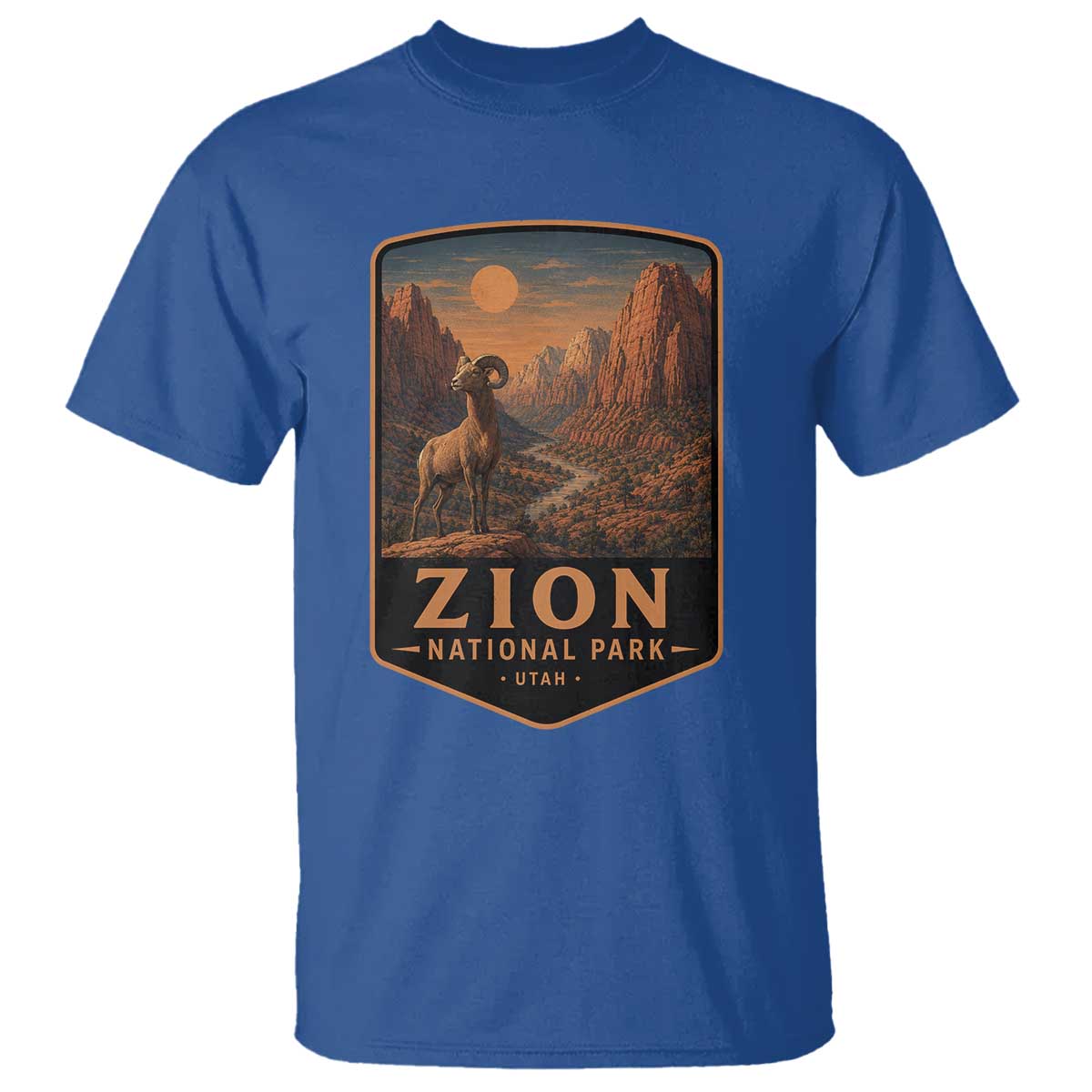 Zion National Park T Shirt Vintage The Narrows Utah Bighorn Sheep