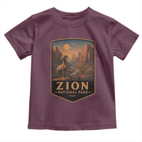 Zion National Park Toddler T Shirt Vintage The Narrows Utah Bighorn Sheep