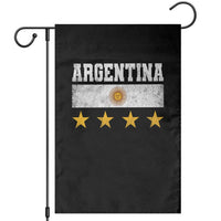 Argentina Champions 2026 4th Star Garden Flag Vintage Sol De May and Stripes