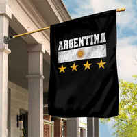 Argentina Champions 2026 4th Star Garden Flag Vintage Sol De May and Stripes