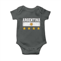 Argentina Champions 2026 4th Star Baby Onesie Vintage Sol De May and Stripes