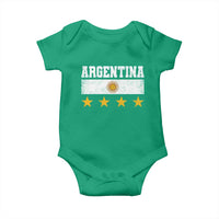 Argentina Champions 2026 4th Star Baby Onesie Vintage Sol De May and Stripes