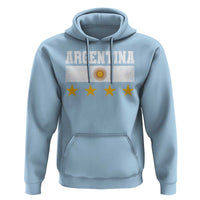 Argentina Champions 2026 4th Star Hoodie Vintage Sol De May and Stripes