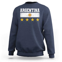Argentina Champions 2026 4th Star Sweatshirt Vintage Sol De May and Stripes