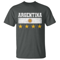 Argentina Champions 2026 4th Star T Shirt Vintage Sol De May and Stripes