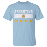 Argentina Champions 2026 4th Star T Shirt Vintage Sol De May and Stripes