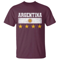 Argentina Champions 2026 4th Star T Shirt Vintage Sol De May and Stripes