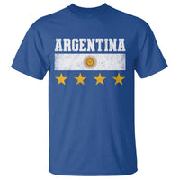 Argentina Champions 2026 4th Star T Shirt Vintage Sol De May and Stripes