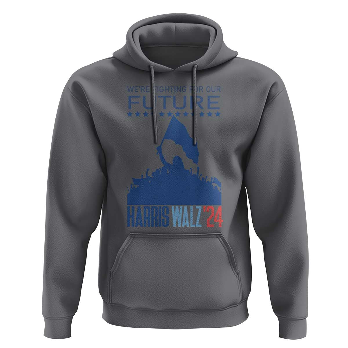 Harris Walz'24 Hoodie We're Fighting For Our Future Women's Right - Wonder Print Shop