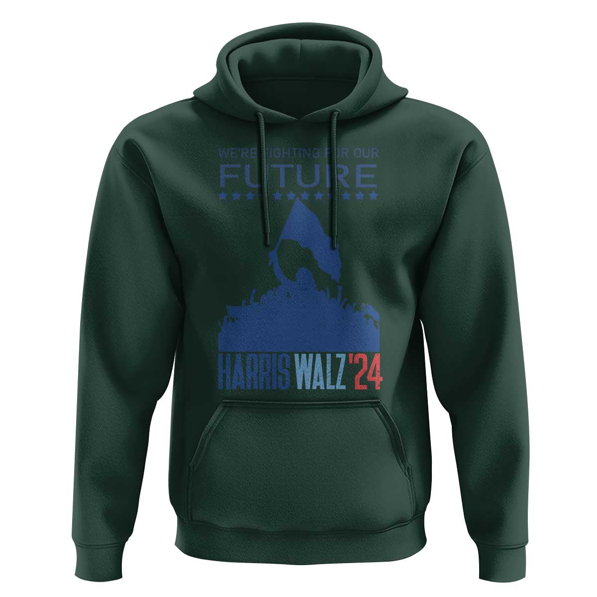 Harris Walz'24 Hoodie We're Fighting For Our Future Women's Right - Wonder Print Shop